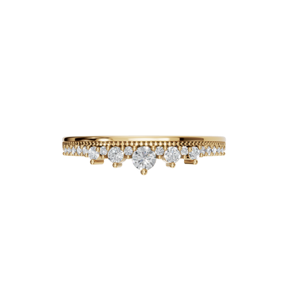 ROUND CROWN WEDDING BAND - M&D Signature Jewels