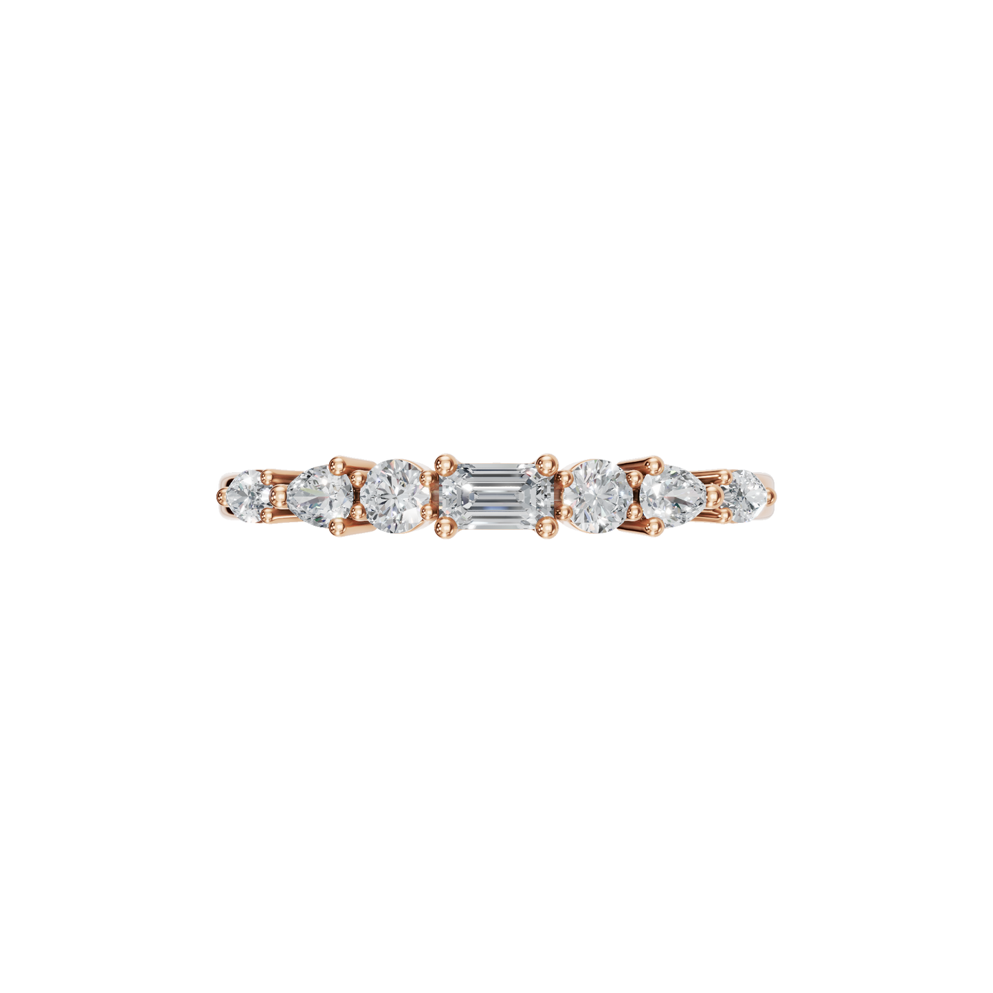 MULTI-SHAPE WEDDING BAND - M&D Signature Jewels