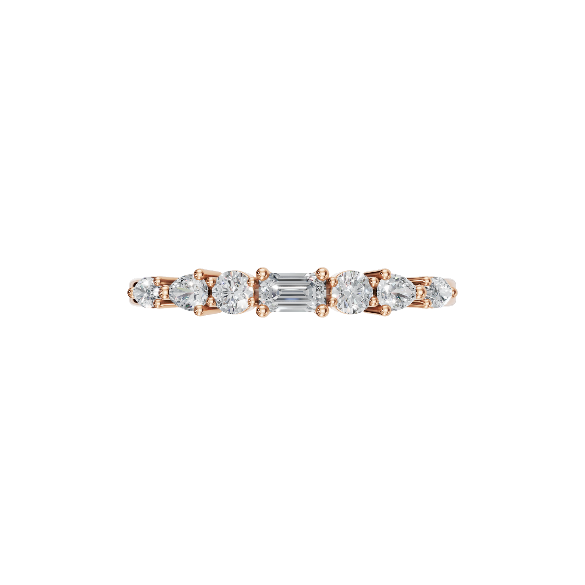 MULTI-SHAPE WEDDING BAND - M&D Signature Jewels