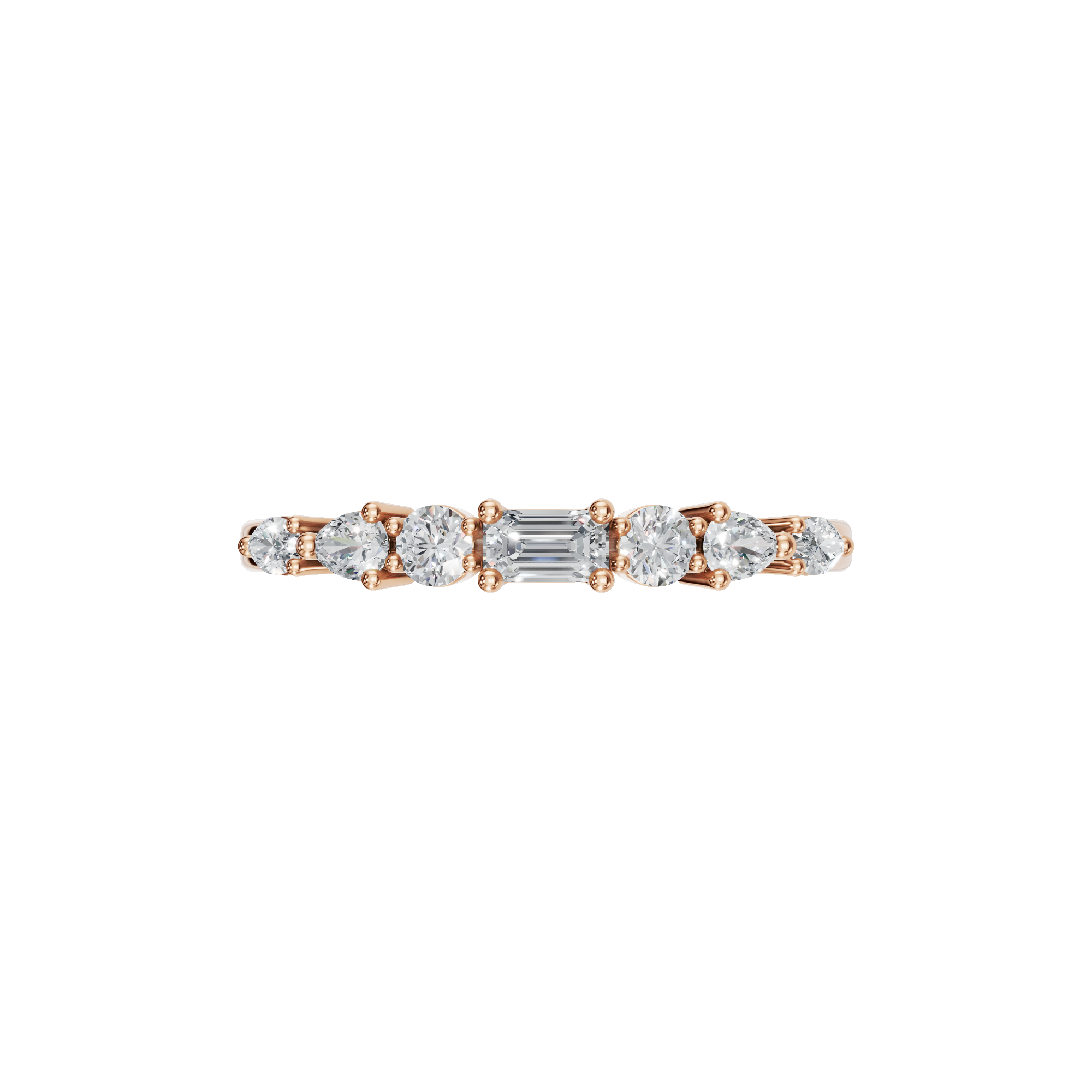 MULTI-SHAPE WEDDING BAND