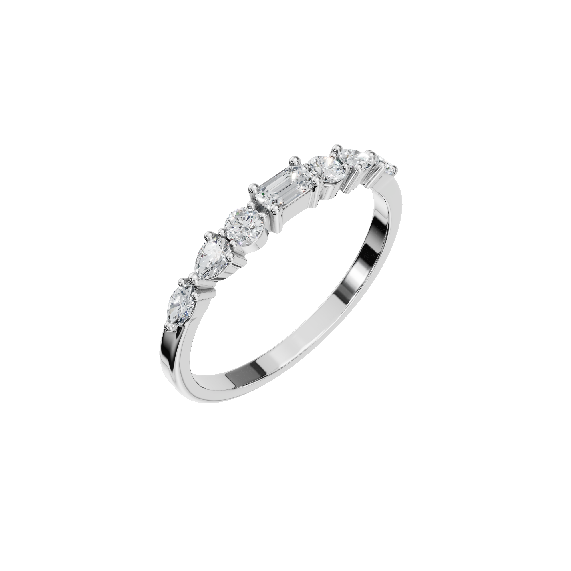 MULTI-SHAPE WEDDING BAND