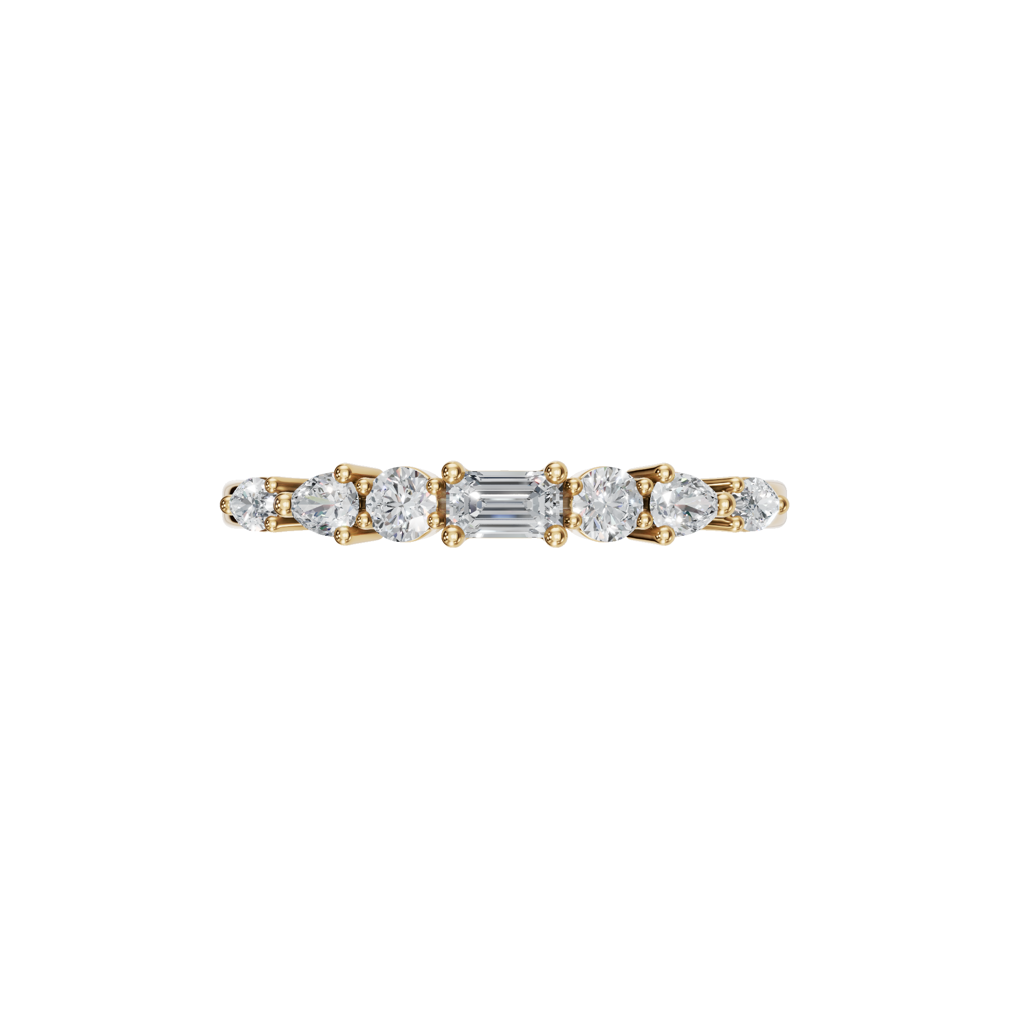 MULTI-SHAPE WEDDING BAND