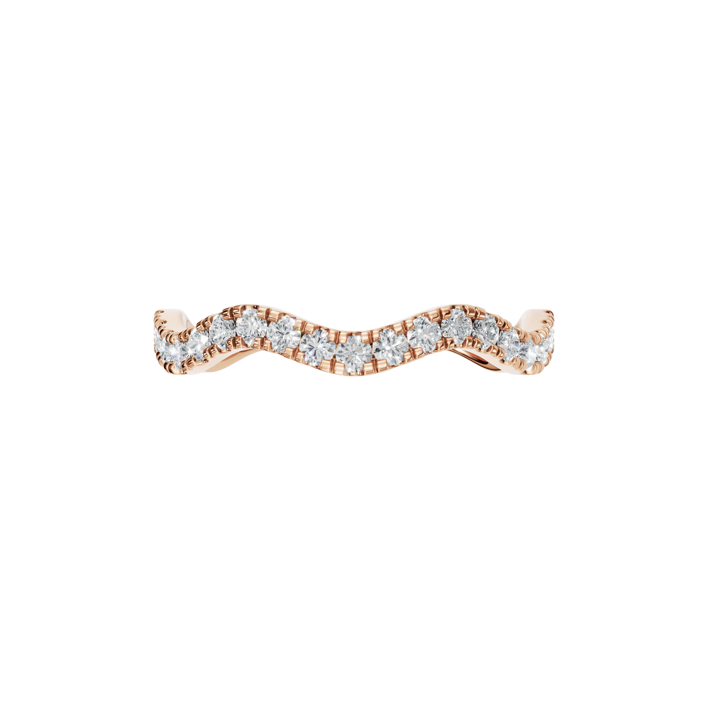 ROUND WAVE WEDDING BAND - M&D Signature Jewels