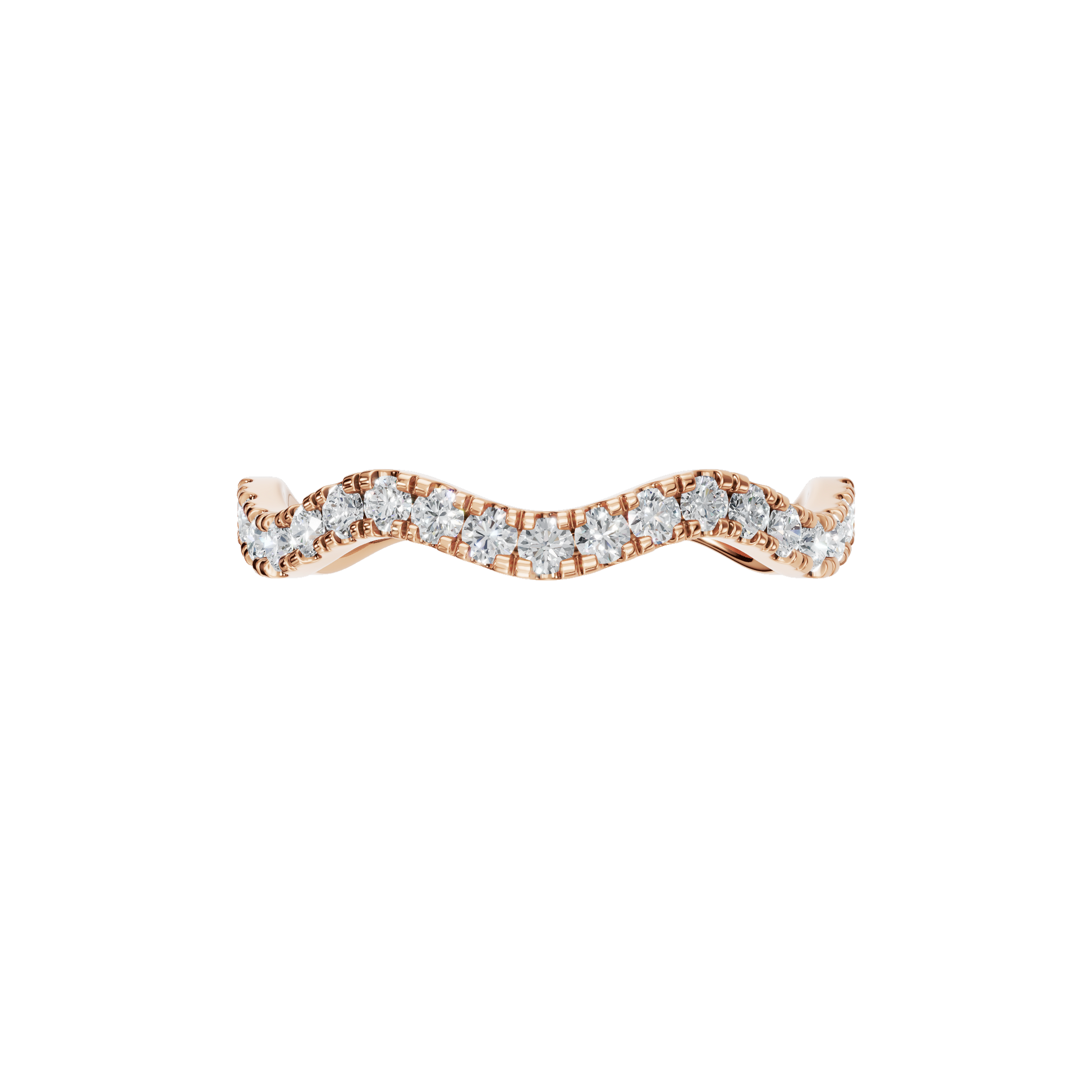 ROUND WAVE WEDDING BAND - M&D Signature Jewels