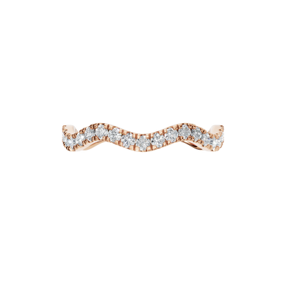ROUND WAVE WEDDING BAND - M&D Signature Jewels