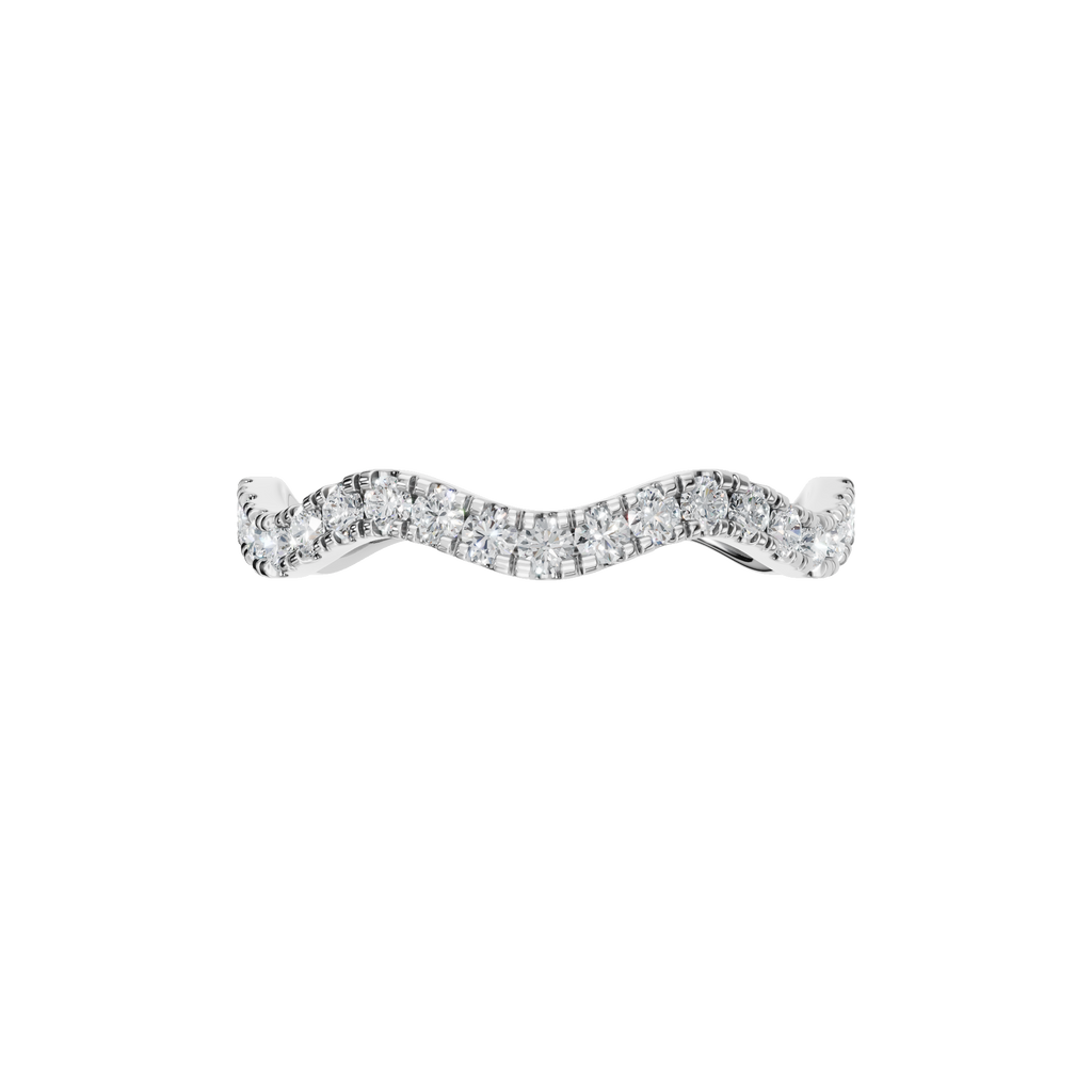 ROUND WAVE WEDDING BAND