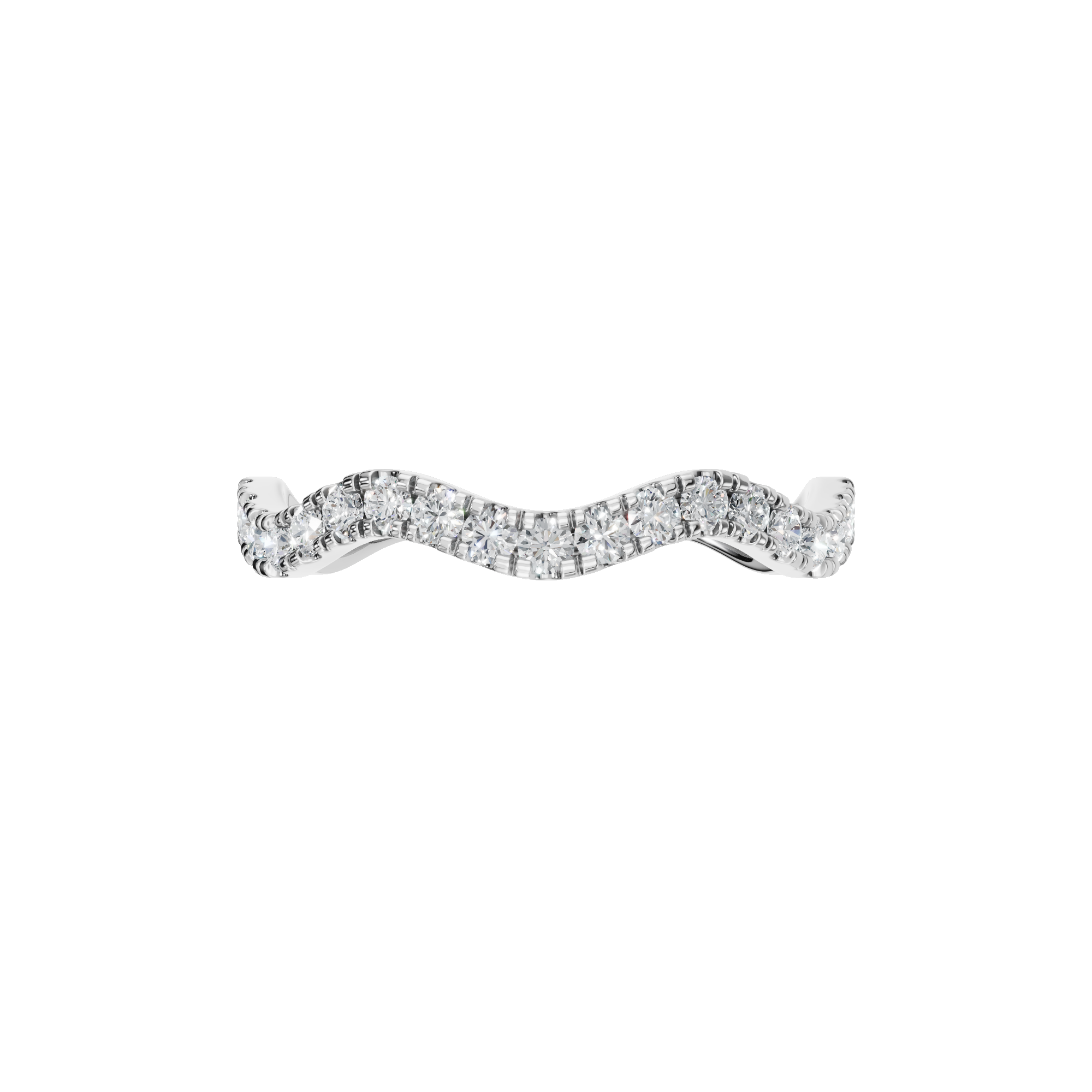 ROUND WAVE WEDDING BAND