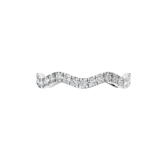 ROUND WAVE WEDDING BAND