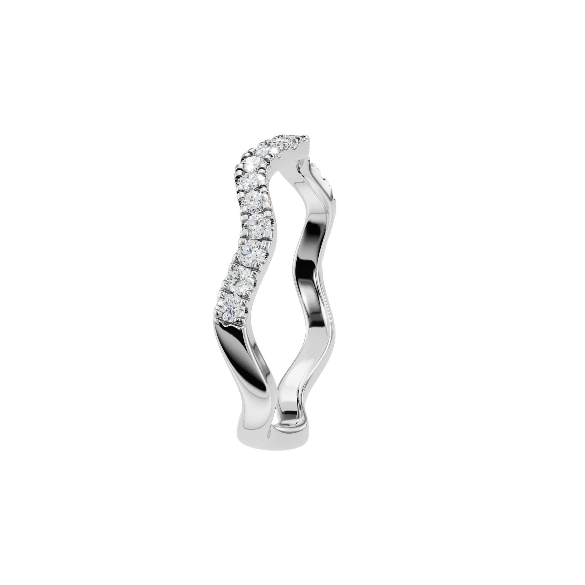 ROUND WAVE WEDDING BAND - M&D Signature Jewels