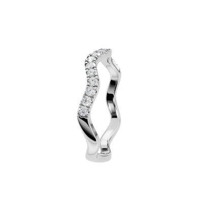 ROUND WAVE WEDDING BAND - M&D Signature Jewels