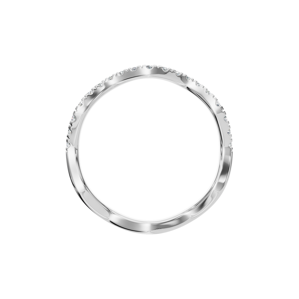 ROUND WAVE WEDDING BAND