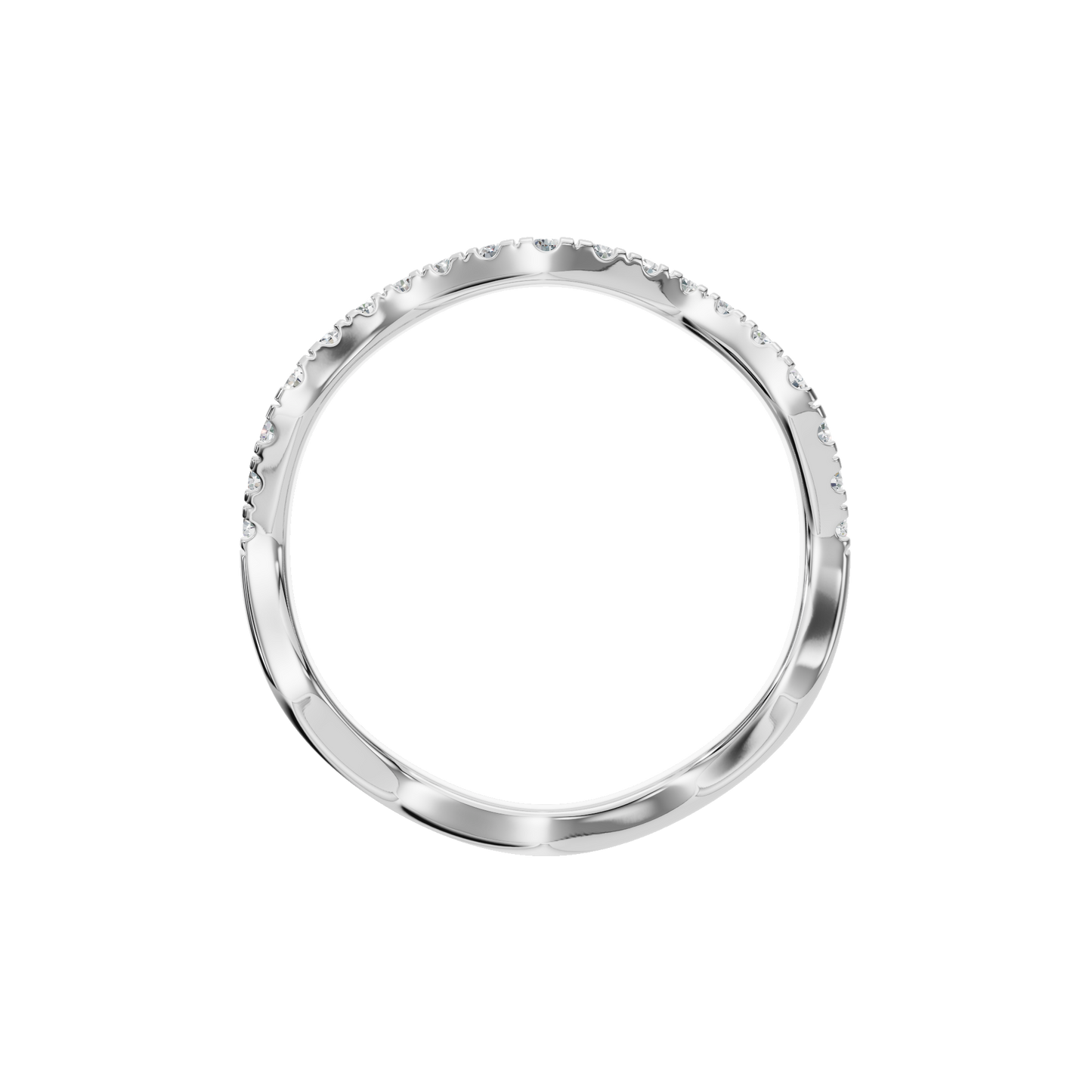 ROUND WAVE WEDDING BAND - M&D Signature Jewels