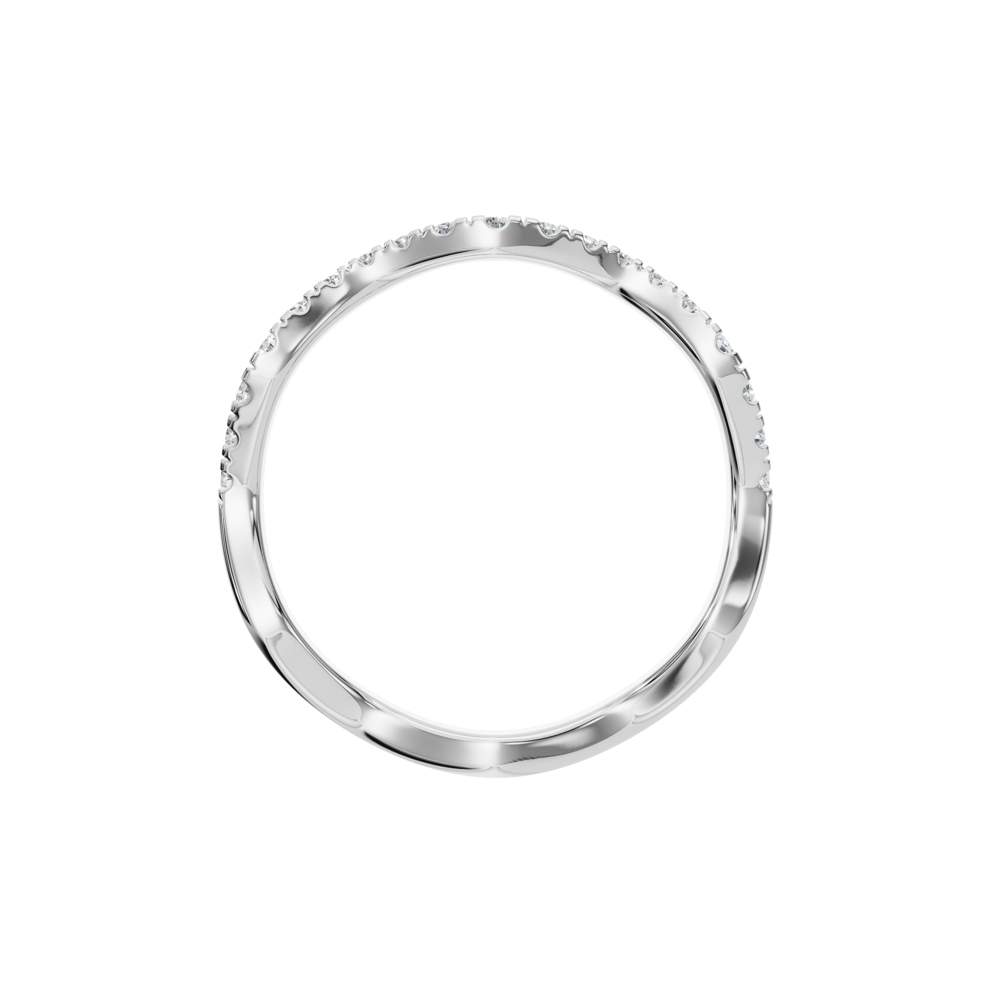 ROUND WAVE WEDDING BAND - M&D Signature Jewels