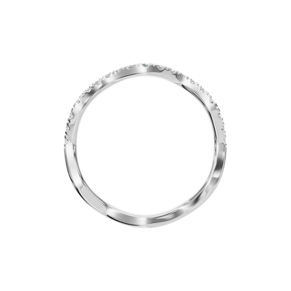 ROUND WAVE WEDDING BAND - M&D Signature Jewels