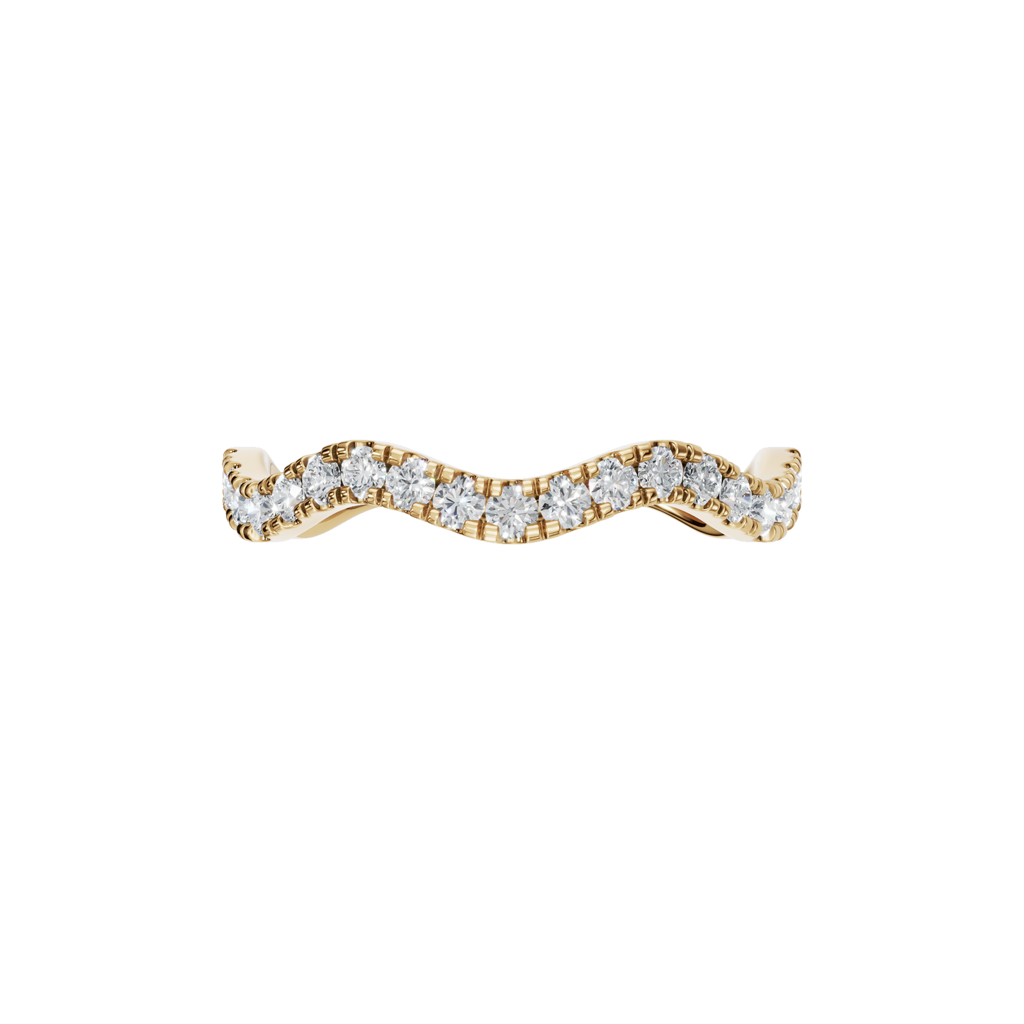 ROUND WAVE WEDDING BAND - M&D Signature Jewels