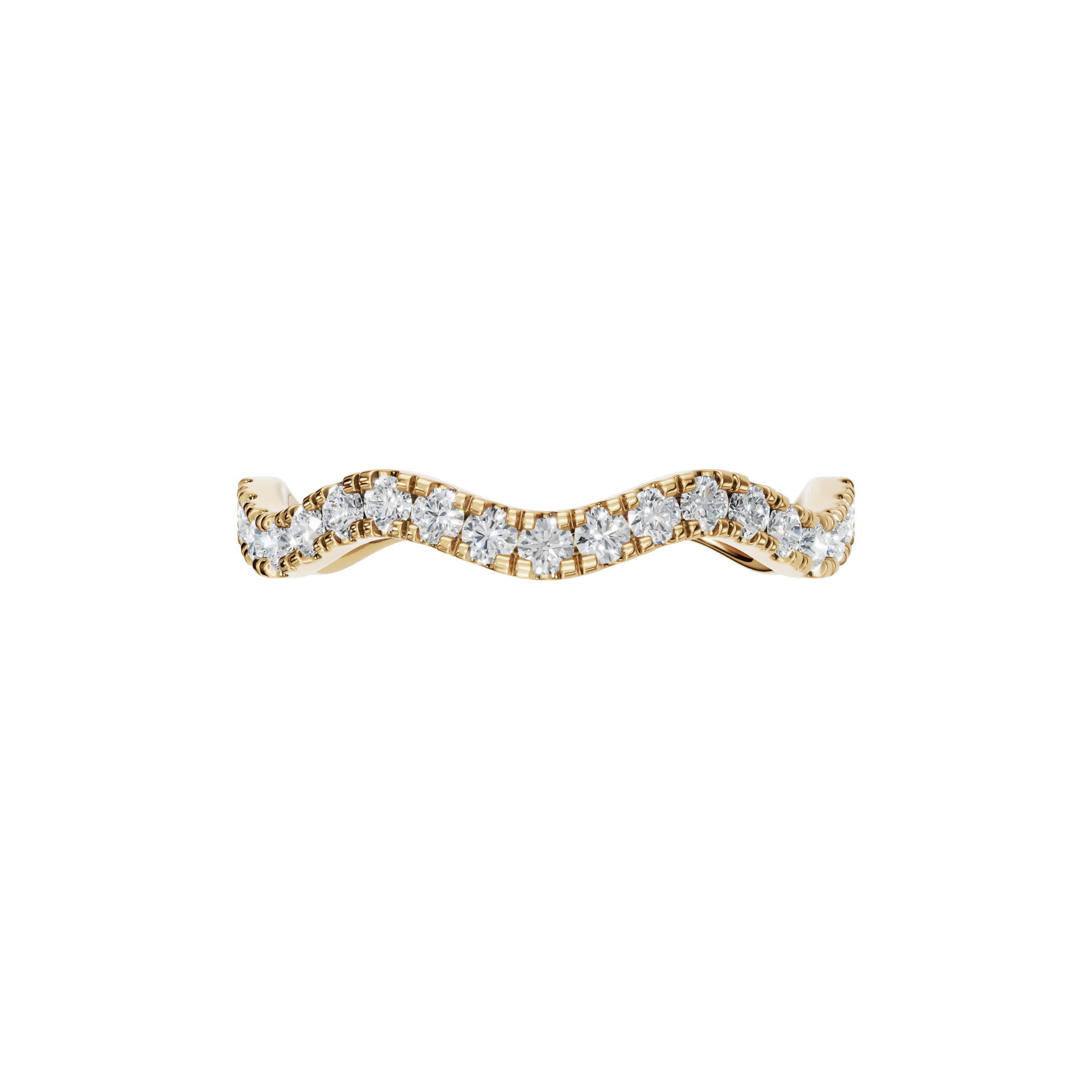 ROUND WAVE WEDDING BAND - M&D Signature Jewels