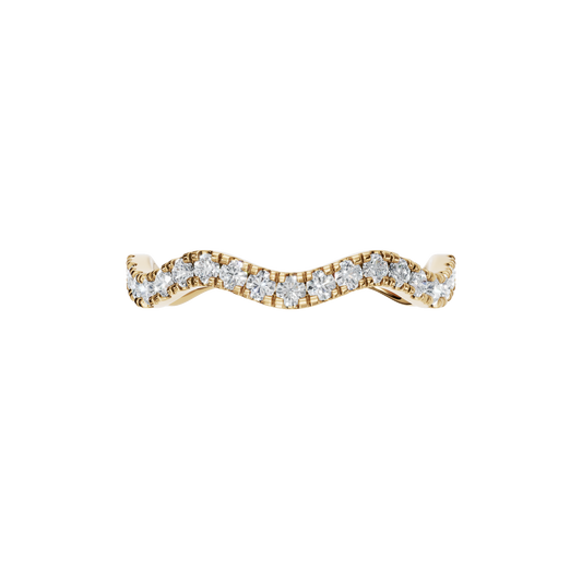 ROUND WAVE WEDDING BAND - M&D Signature Jewels