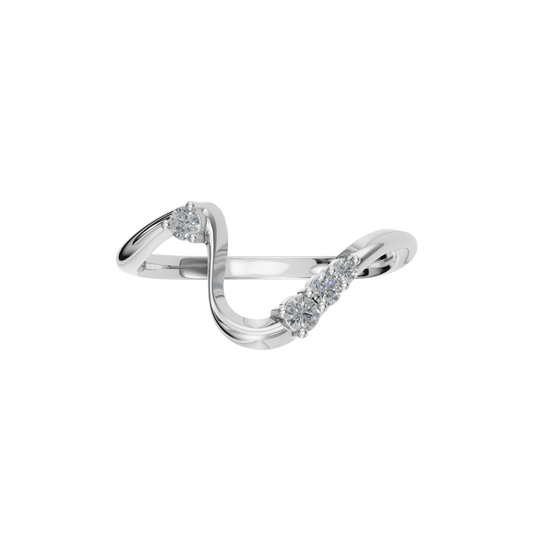 ROUND WAVE WEDDING BAND
