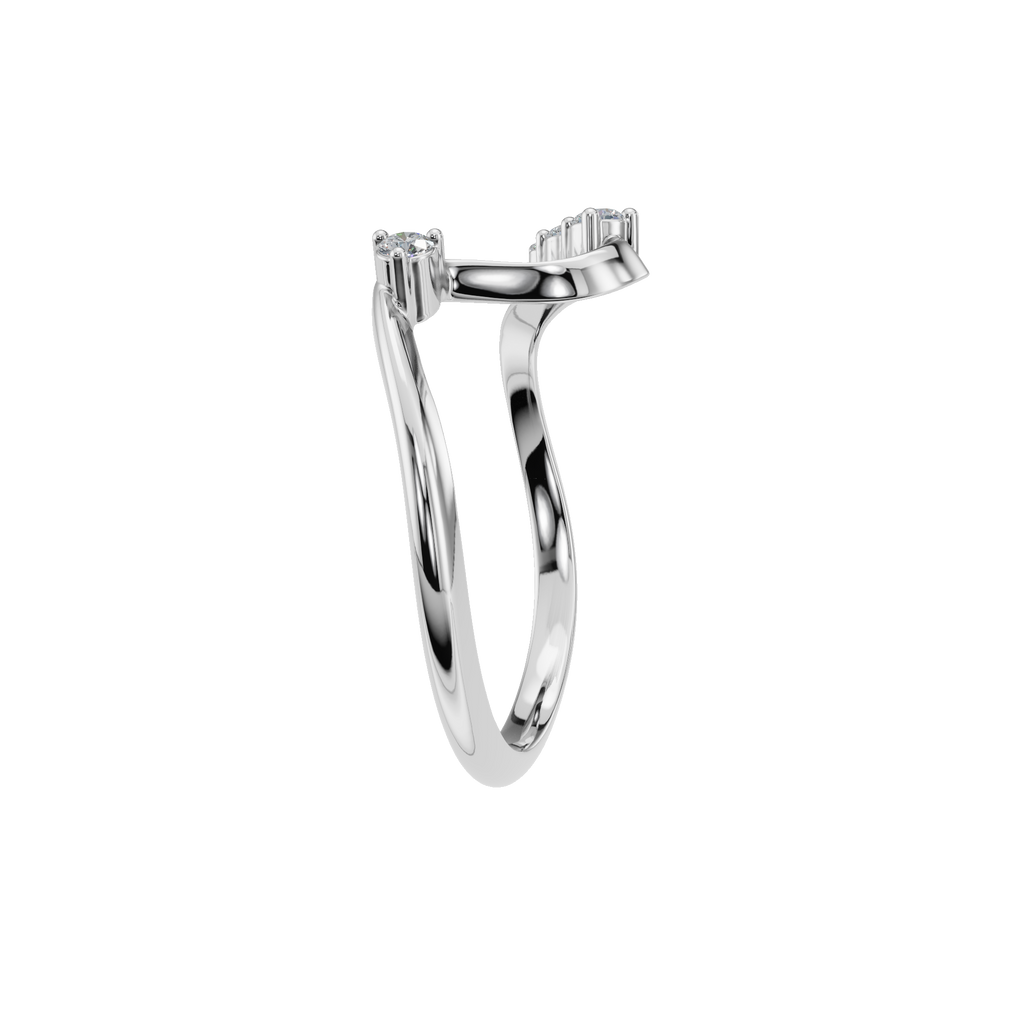 ROUND WAVE WEDDING BAND