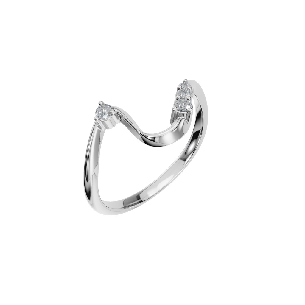 ROUND WAVE WEDDING BAND