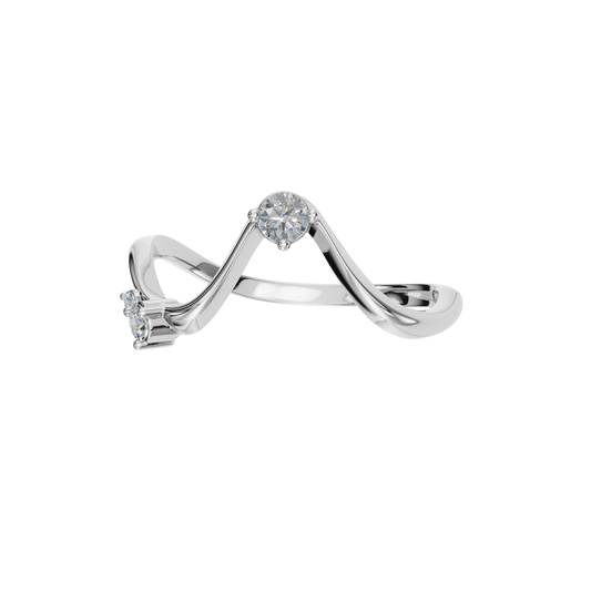 ROUND WAVE WEDDING BAND