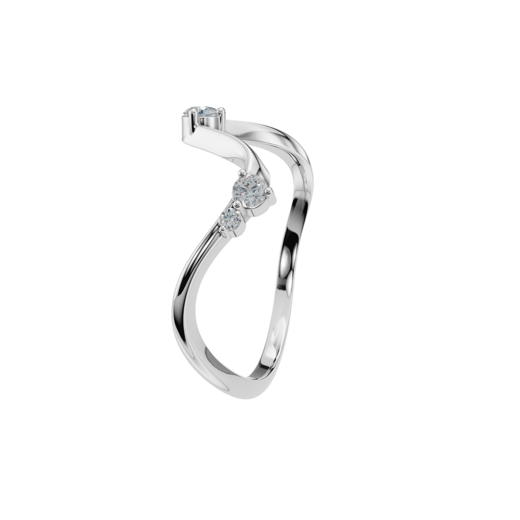 ROUND WAVE WEDDING BAND