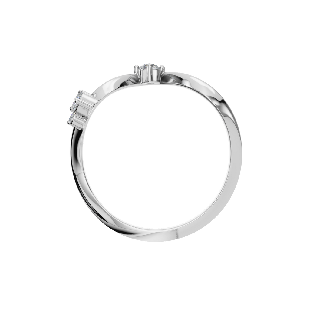 ROUND WAVE WEDDING BAND