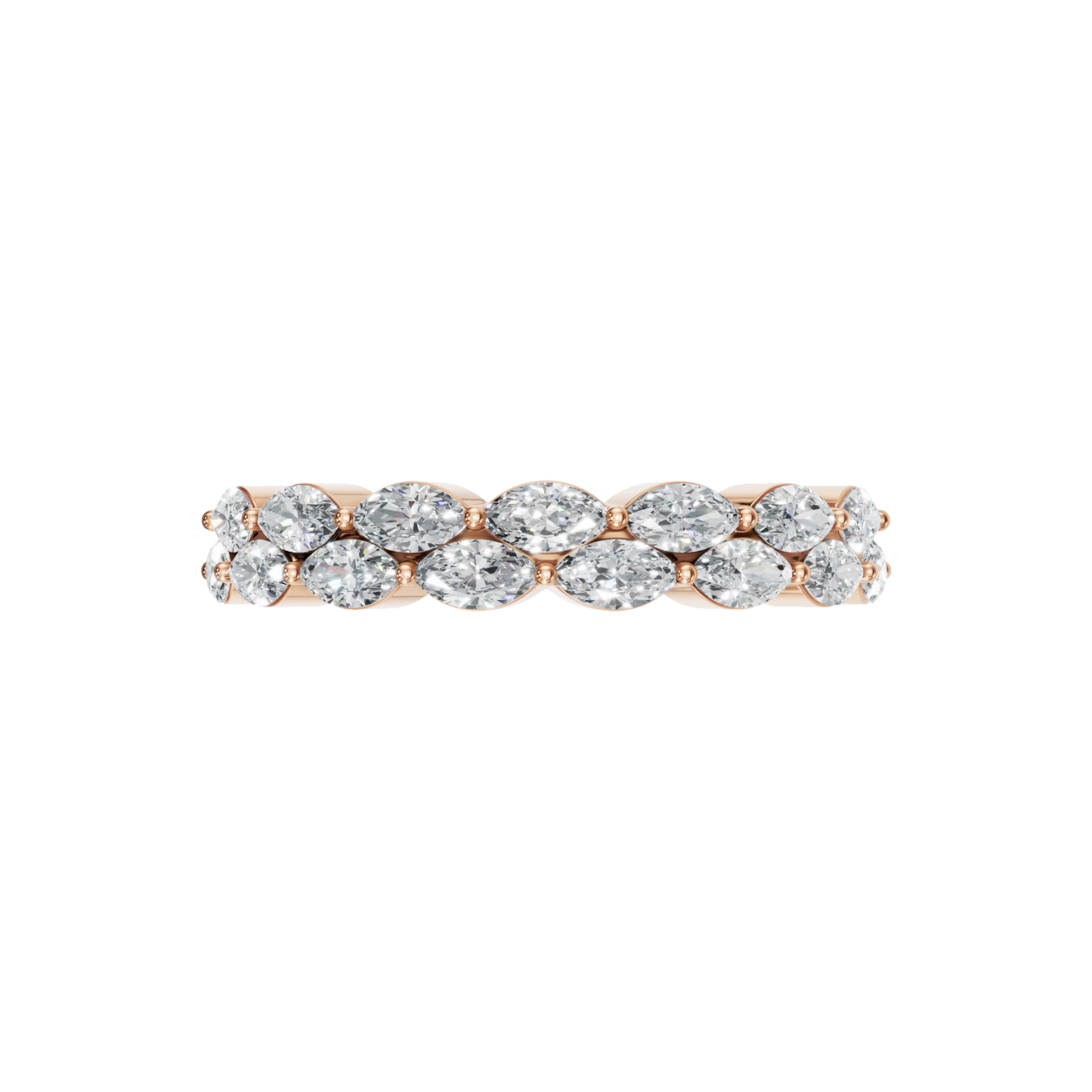 MARQUISE WEDDING BAND - M&D Signature Jewels