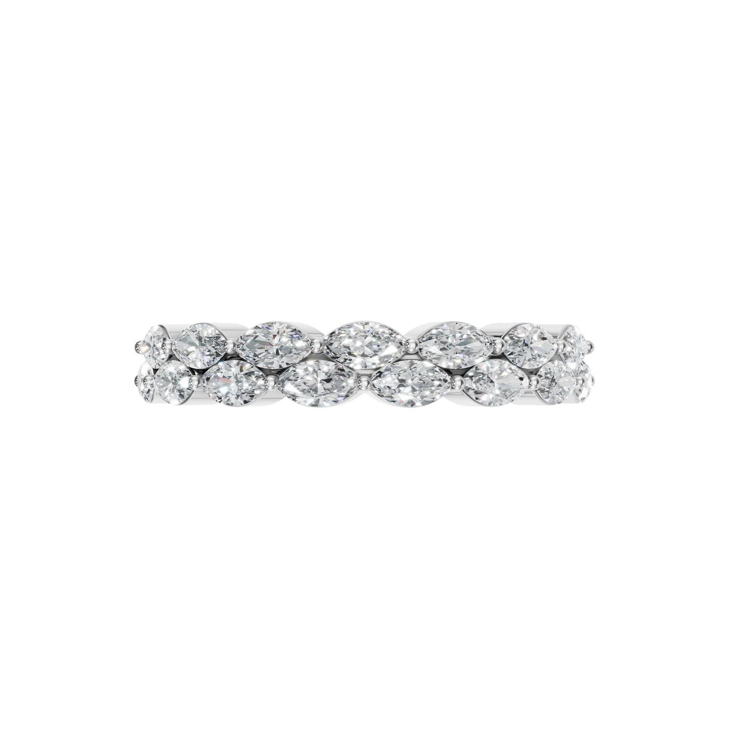 MARQUISE WEDDING BAND - M&D Signature Jewels