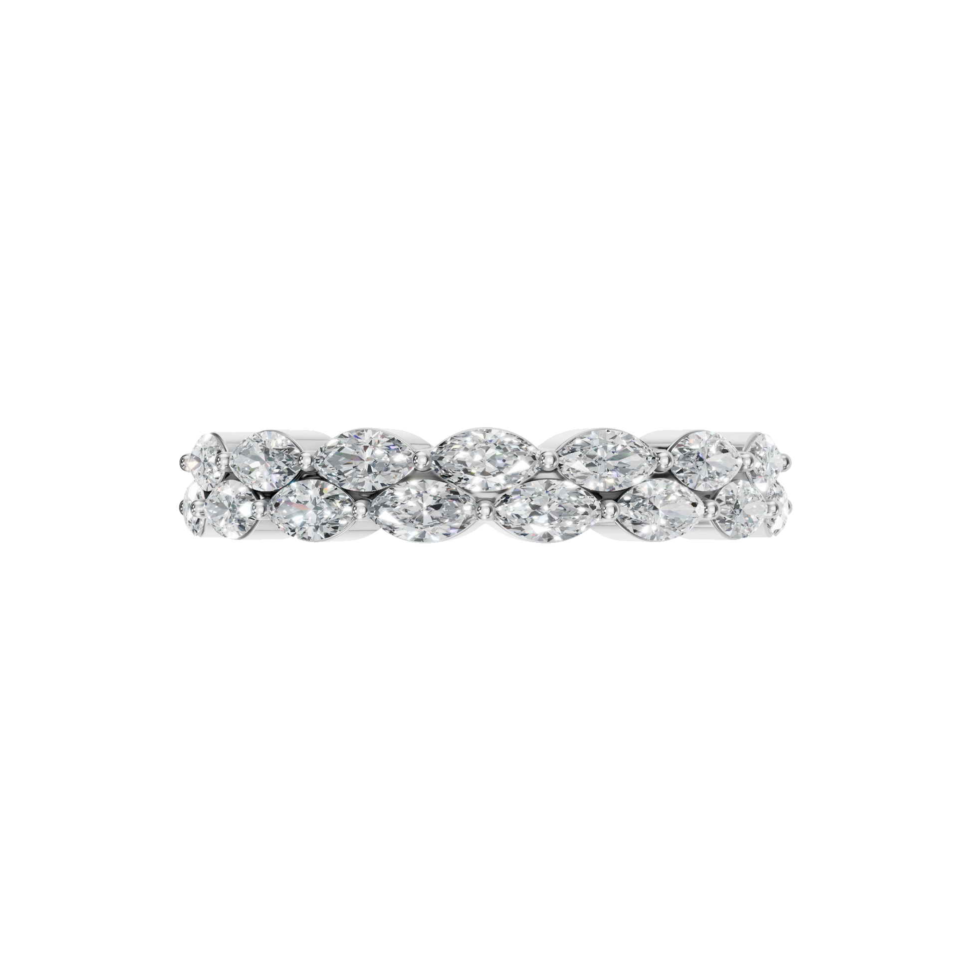 MARQUISE WEDDING BAND - M&D Signature Jewels