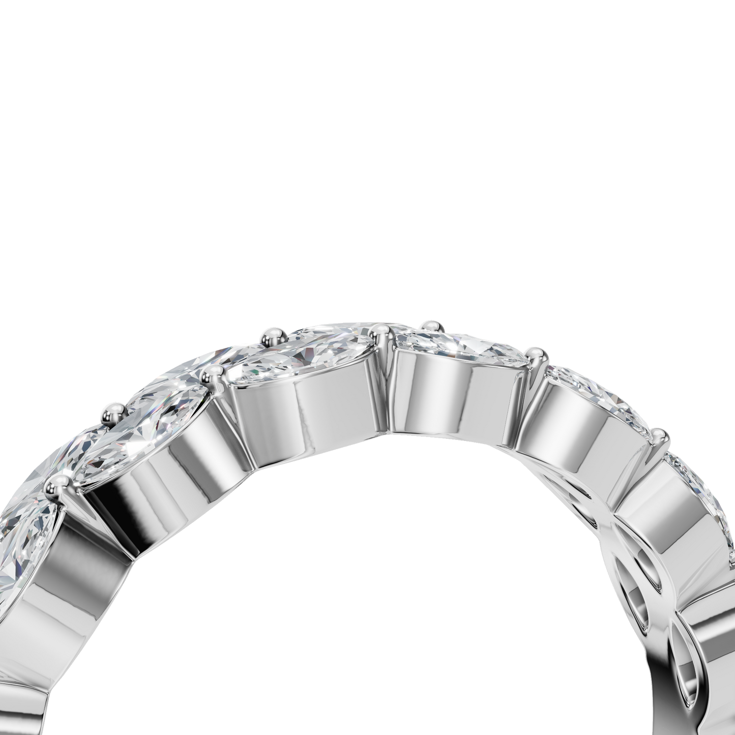 MARQUISE WEDDING BAND - M&D Signature Jewels