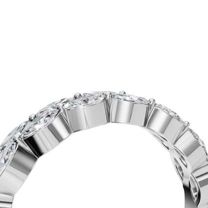 MARQUISE WEDDING BAND - M&D Signature Jewels