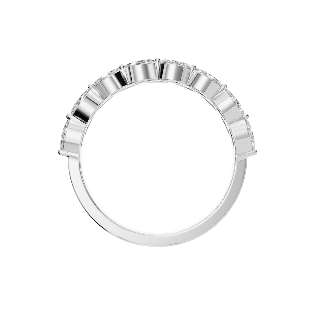 TWO ROW MARQUISE WEDDING BAND