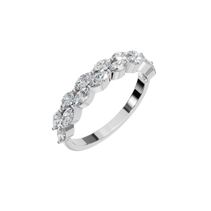 TWO ROW MARQUISE WEDDING BAND - M&D Signature Jewels