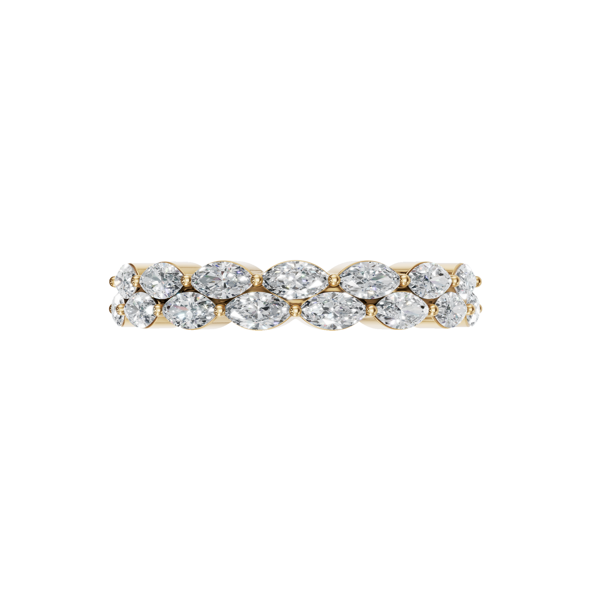MARQUISE WEDDING BAND - M&D Signature Jewels