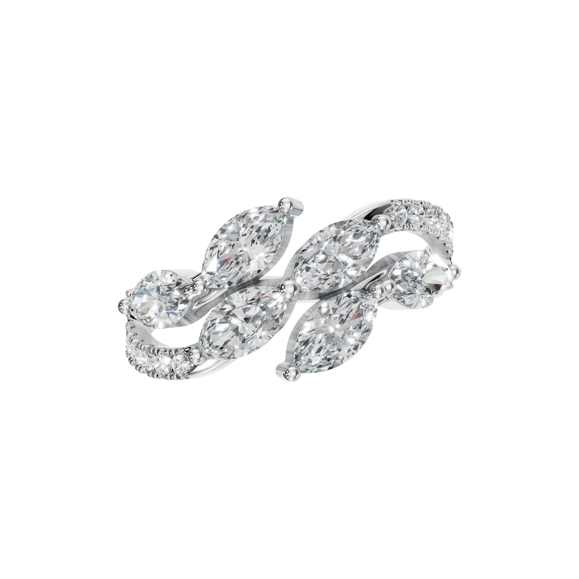 MARQUISE PAVE WEDDING BAND