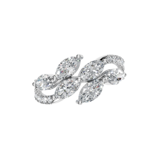 MARQUISE PAVE WEDDING BAND