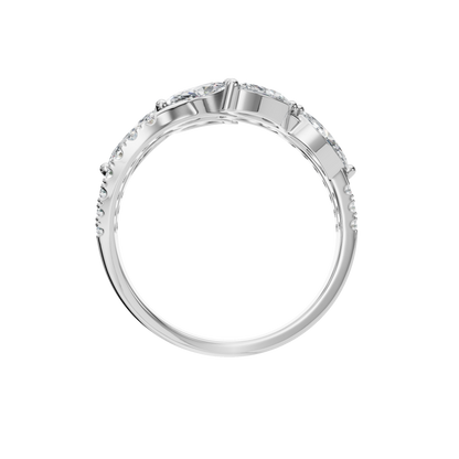 MARQUISE PAVE WEDDING BAND - M&D Signature Jewels