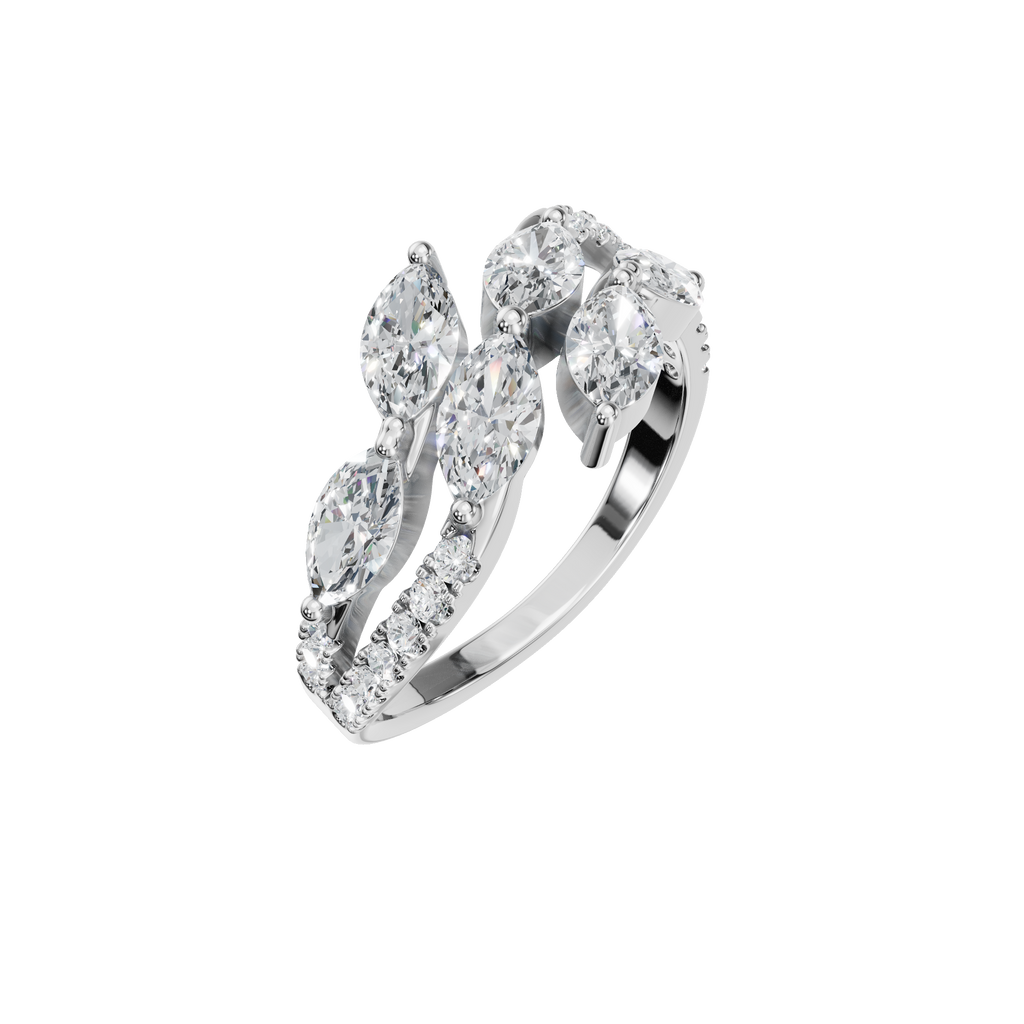 MARQUISE PAVE WEDDING BAND