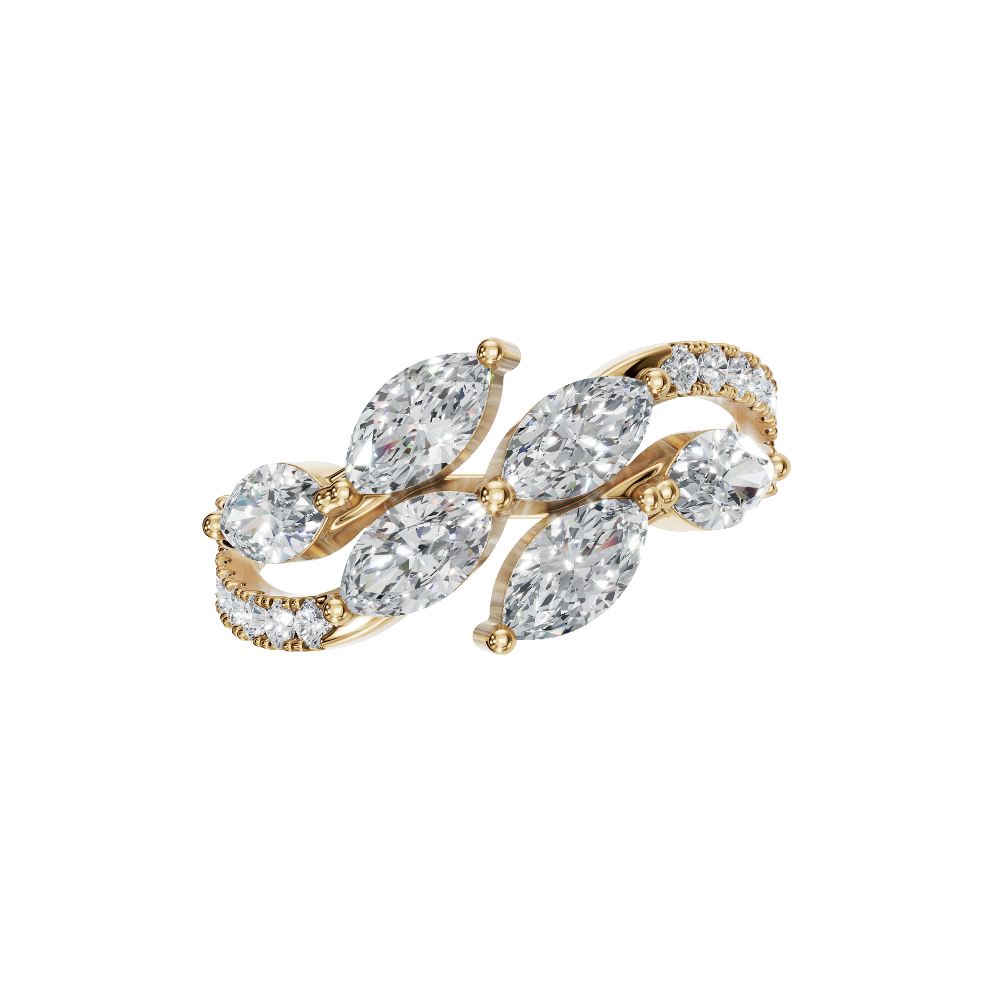 MARQUISE PAVE WEDDING BAND