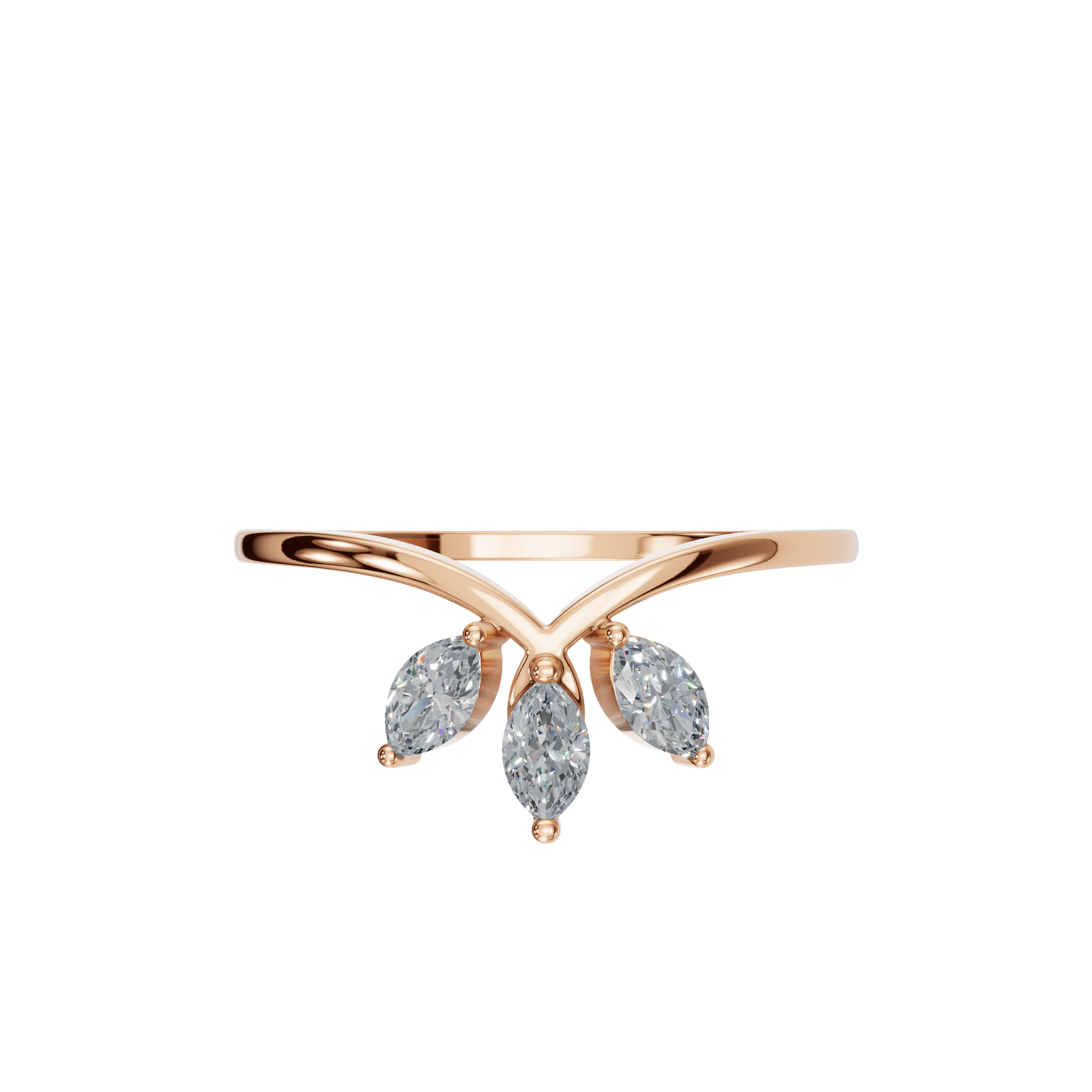 MARQUISE WEDDING BAND - M&D Signature Jewels
