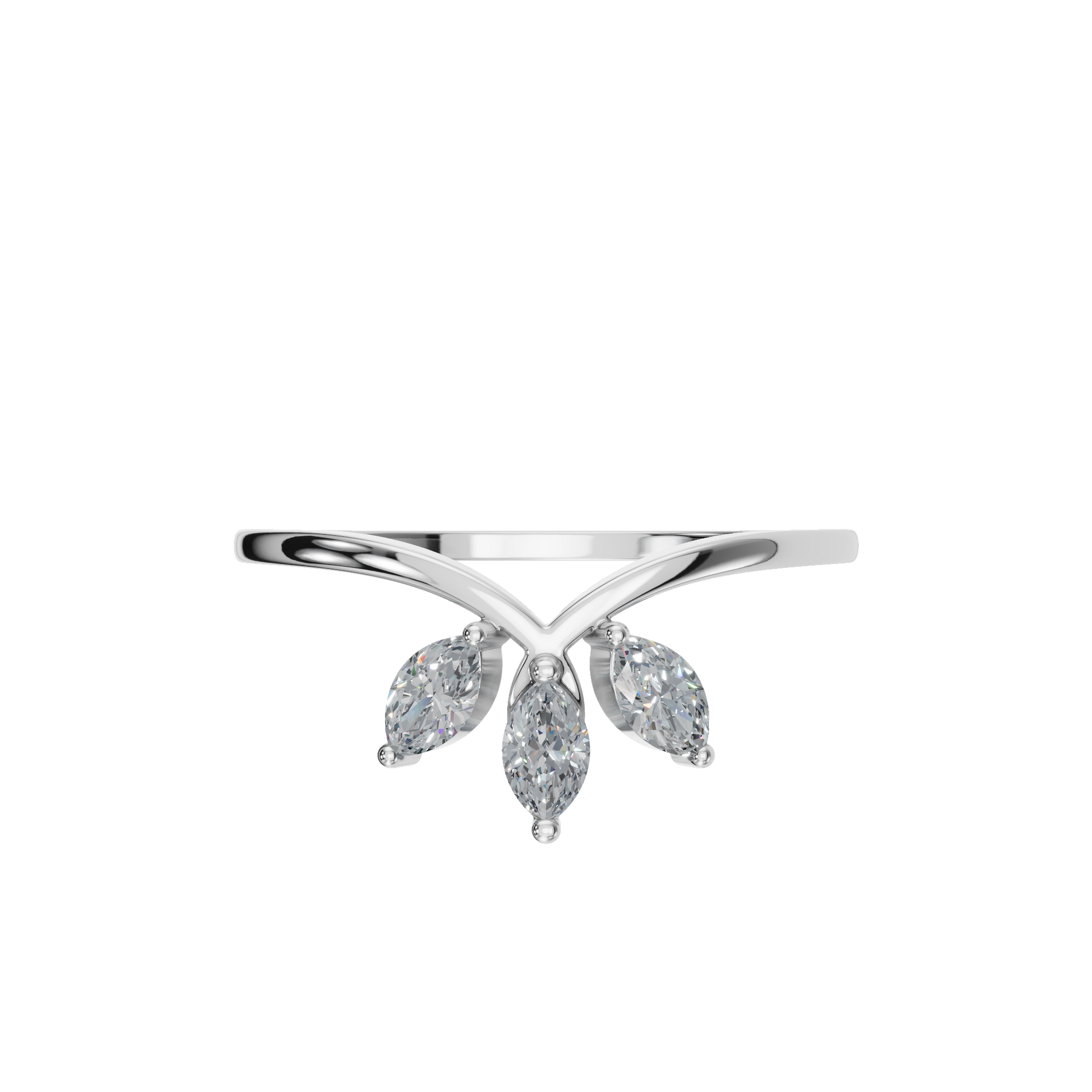 MARQUISE WEDDING BAND - M&D Signature Jewels