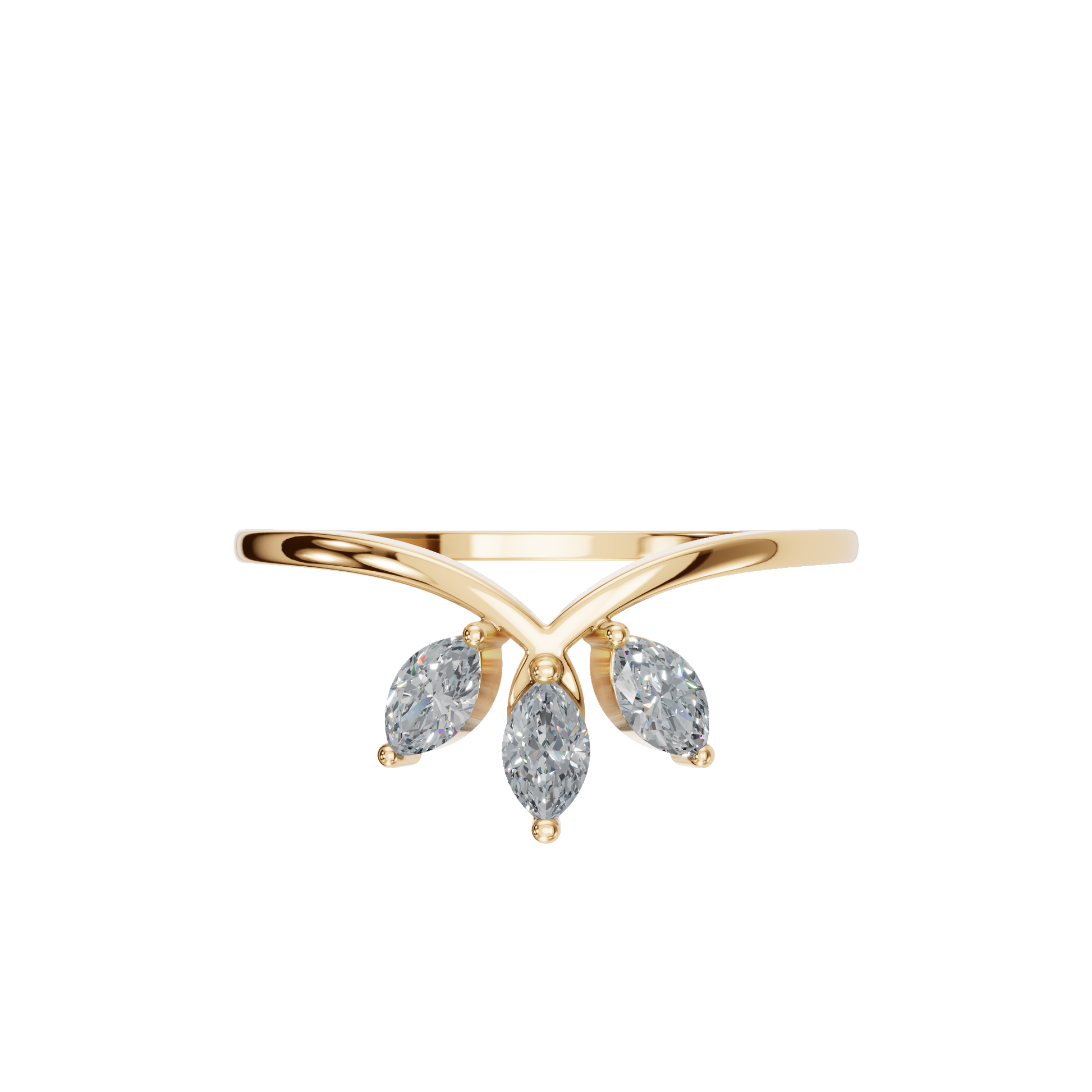 MARQUISE WEDDING BAND - M&D Signature Jewels