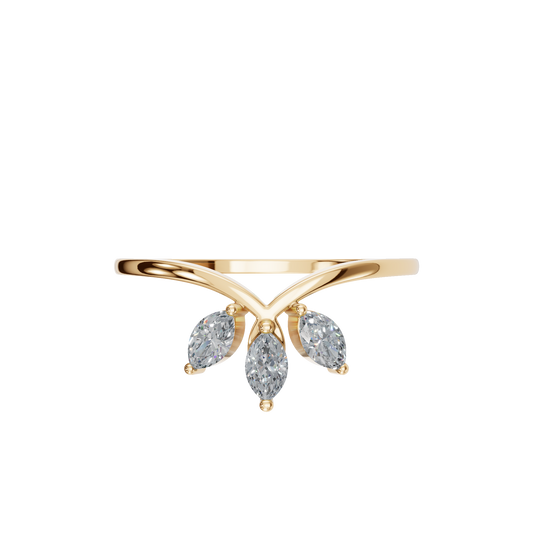 MARQUISE WEDDING BAND - M&D Signature Jewels