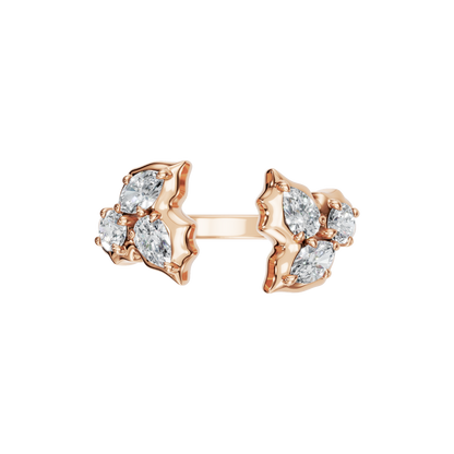 3 STONE OPEN RING - M&D Signature Jewels