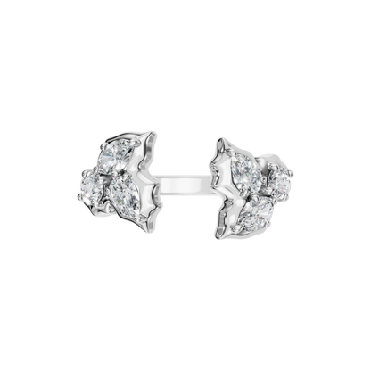 3 STONE OPEN RING - M&D Signature Jewels
