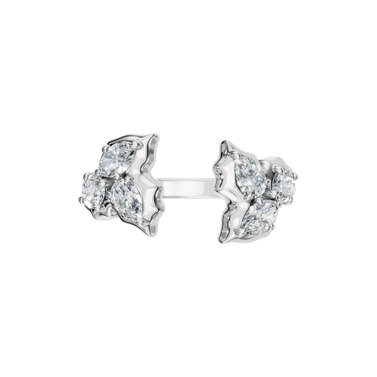 3 STONE OPEN RING