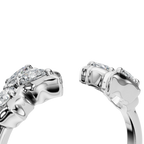 3 STONE OPEN RING