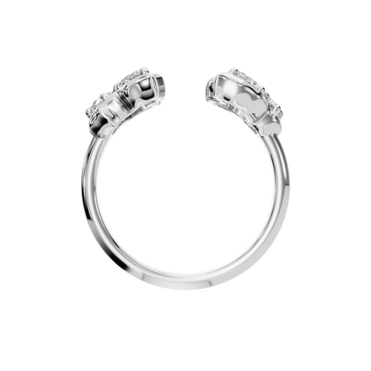 3 STONE OPEN RING - M&D Signature Jewels