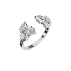3 STONE OPEN RING